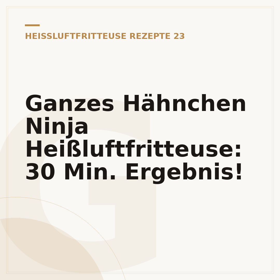 Ganzes Hähnchen Ninja Heißluftfritteuse: 30 Min. Ergebnis!