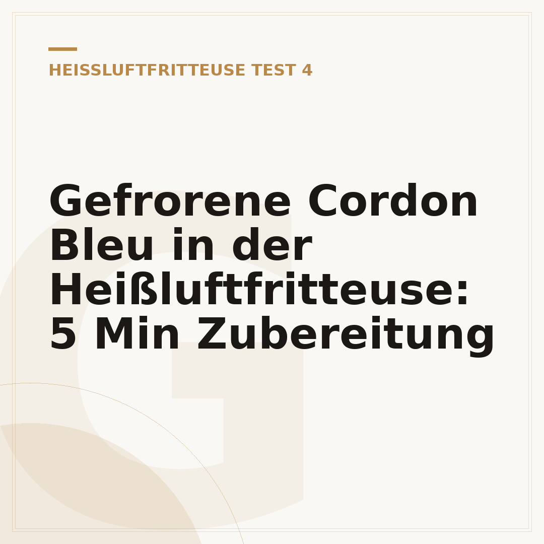 Gefrorene Cordon Bleu in der Heißluftfritteuse: 5 Min Zubereitung