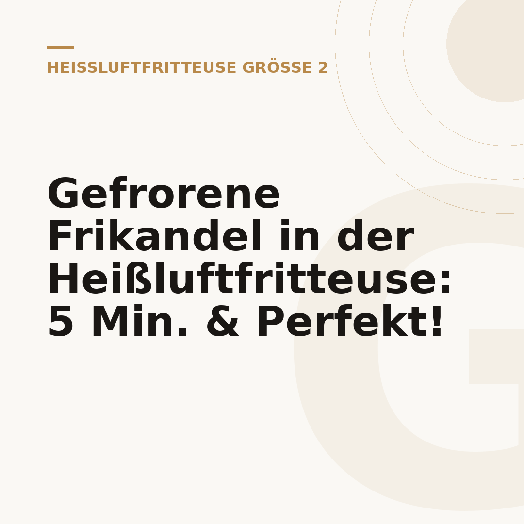 Gefrorene Frikandel in der Heißluftfritteuse: 5 Min. & Perfekt!