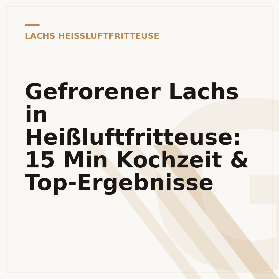 Gefrorener Lachs in Heißluftfritteuse: 15 Min Kochzeit & Top-Ergebnisse