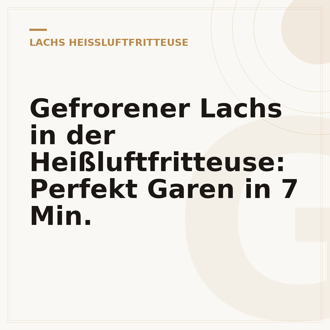 Gefrorener Lachs in der Heißluftfritteuse: Perfekt Garen in 7 Min.