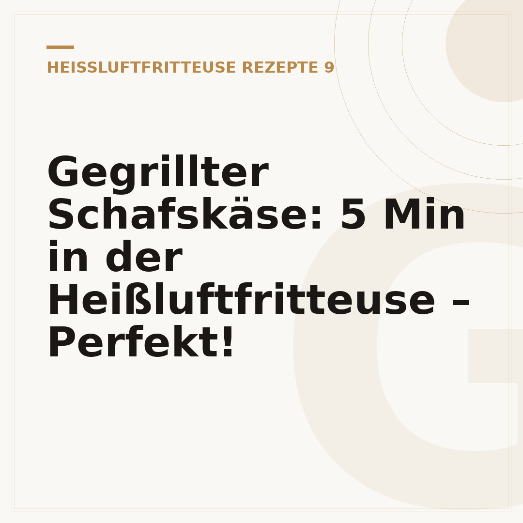 Gegrillter Schafskäse: 5 Min in der Heißluftfritteuse – Perfekt!