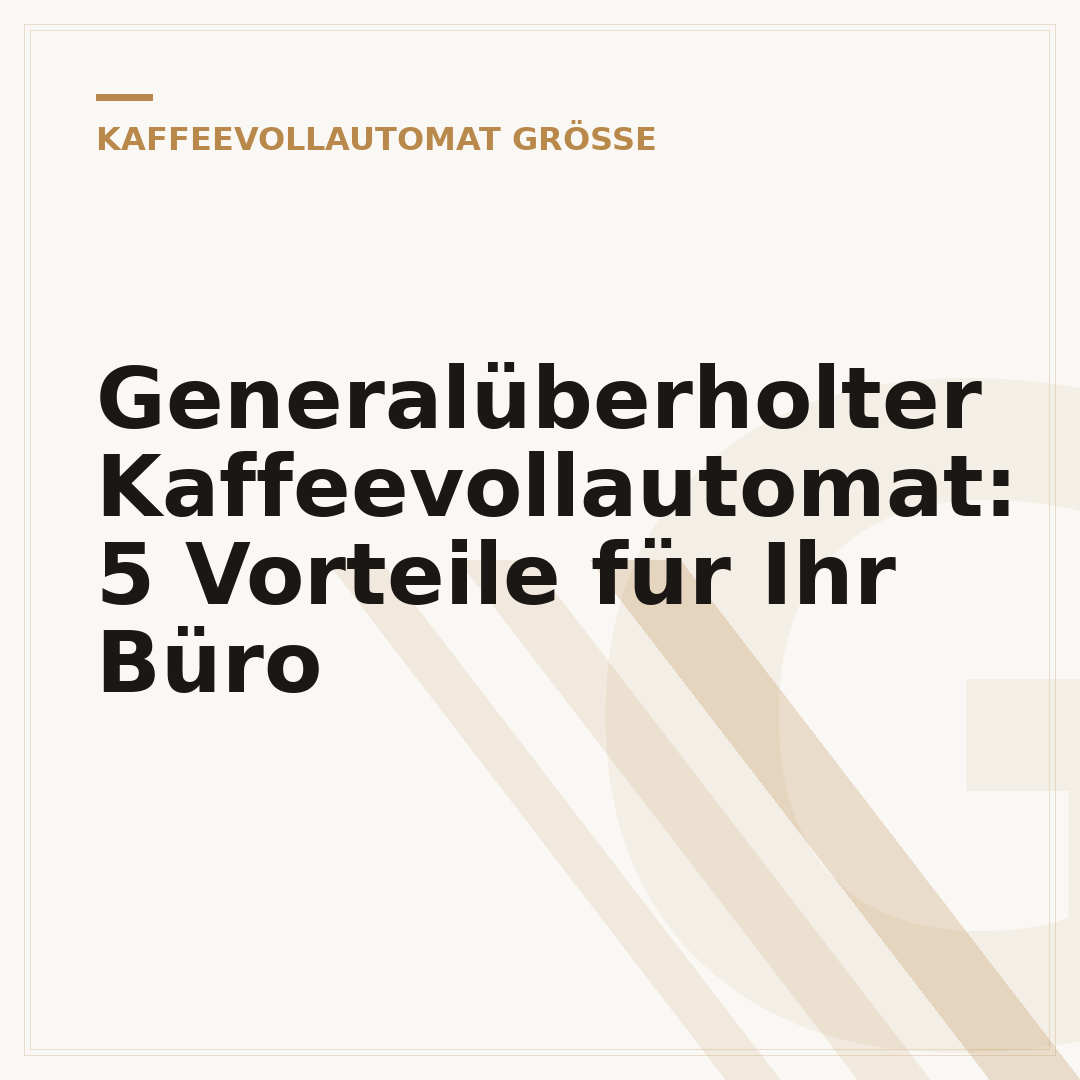 Generalüberholter Kaffeevollautomat: 5 Vorteile für Ihr Büro