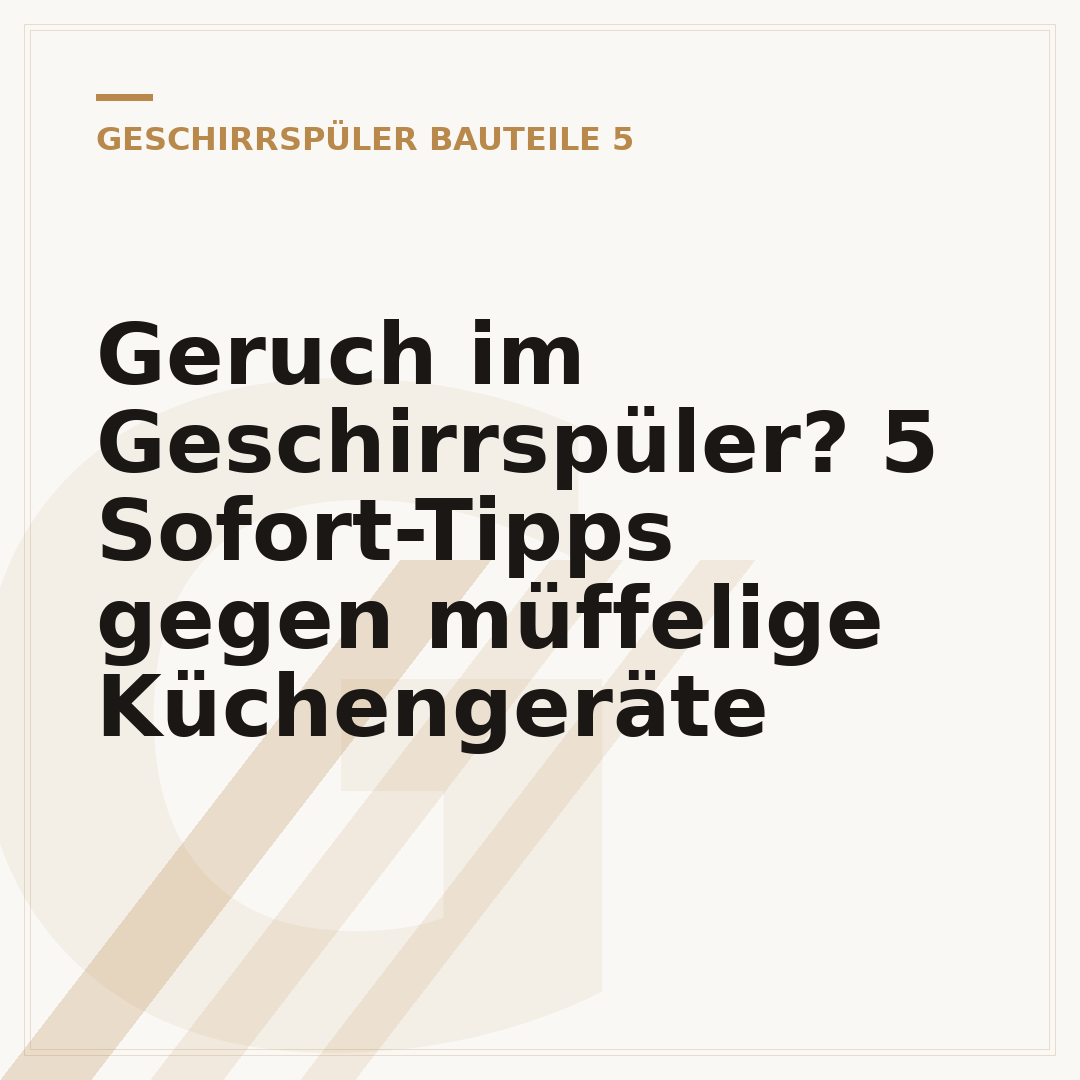 Geruch im Geschirrspüler? 5 Sofort-Tipps gegen müffelige Küchengeräte