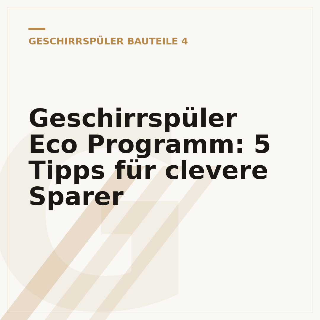Geschirrspüler Eco Programm: 5 Tipps für clevere Sparer