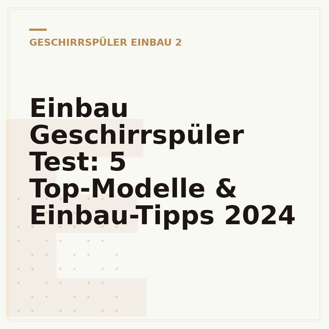 Einbau Geschirrspüler Test: 5 Top-Modelle & Einbau-Tipps 2024