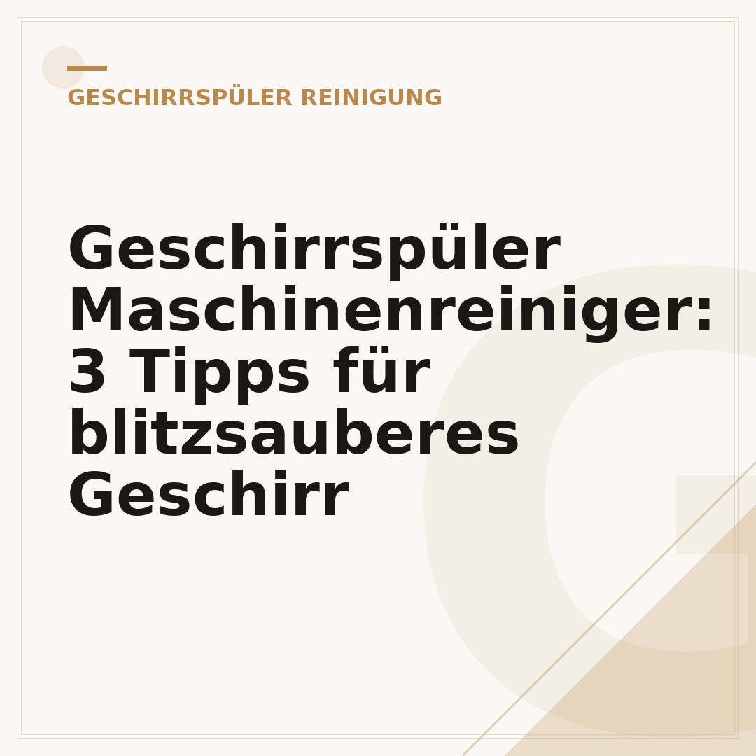 Geschirrspüler Maschinenreiniger: 3 Tipps für blitzsauberes Geschirr