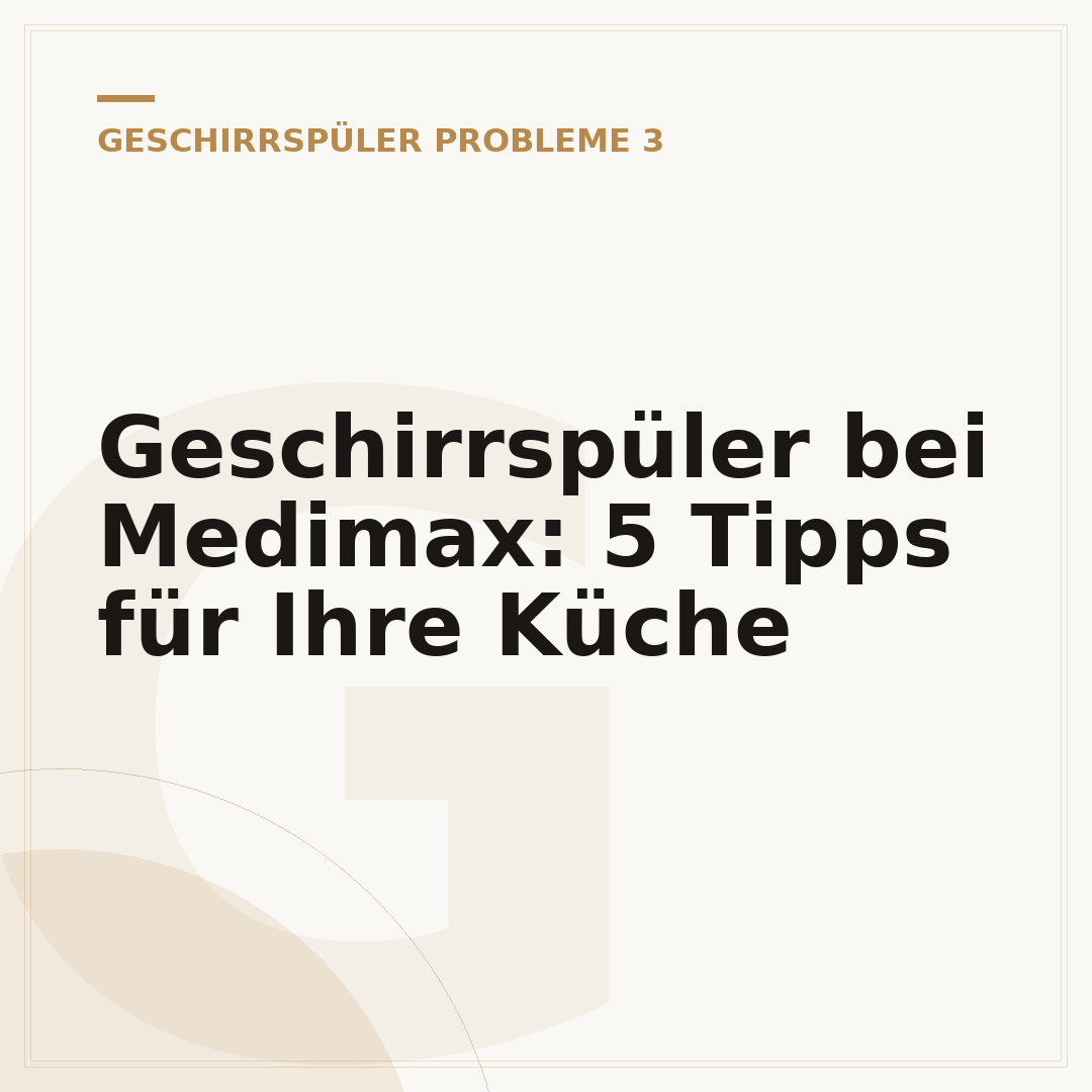 Geschirrspüler bei Medimax: 5 Tipps für Ihre Küche