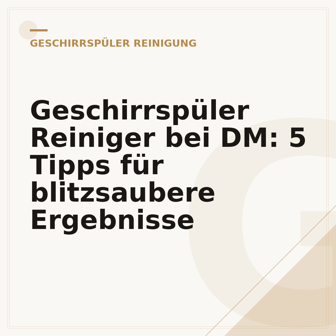Geschirrspüler Reiniger bei DM: 5 Tipps für blitzsaubere Ergebnisse