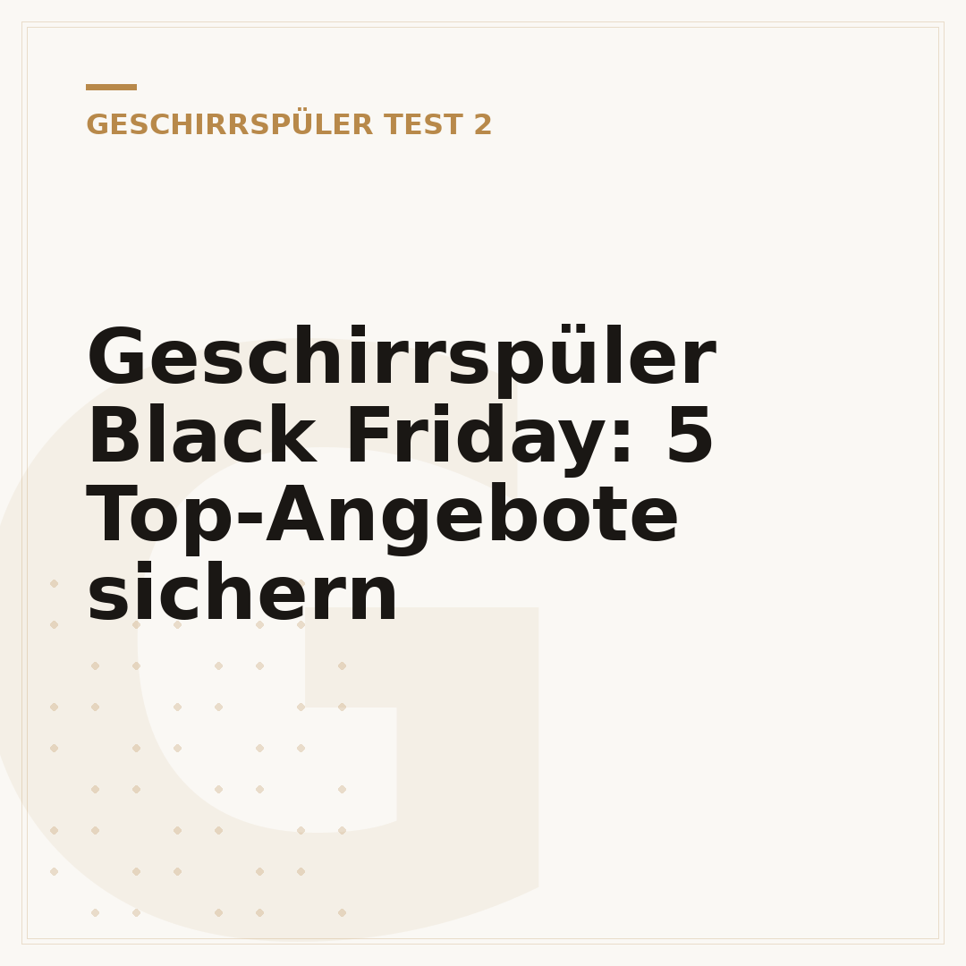 Geschirrspüler Black Friday: 5 Top-Angebote sichern