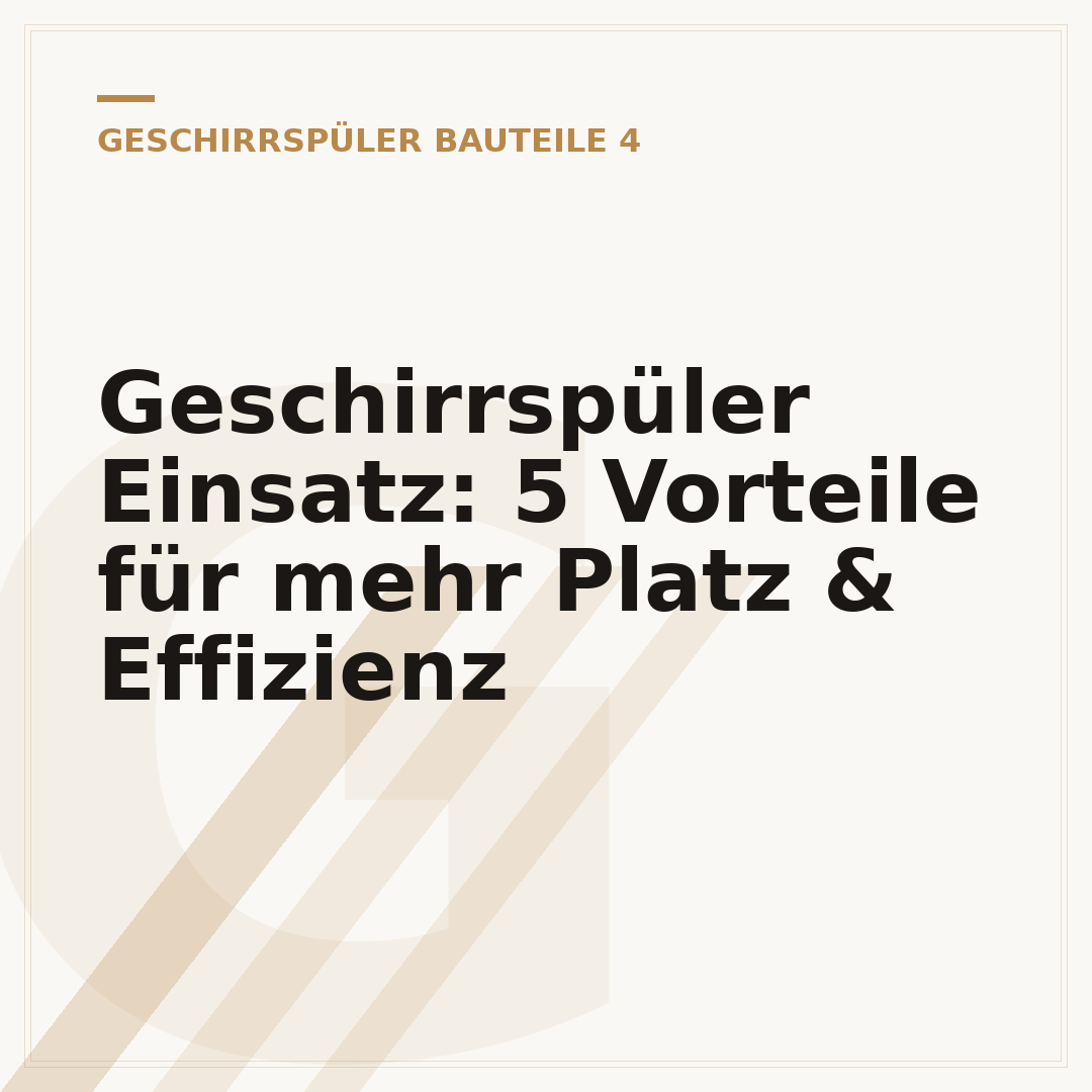 Geschirrspüler Einsatz: 5 Vorteile für mehr Platz & Effizienz