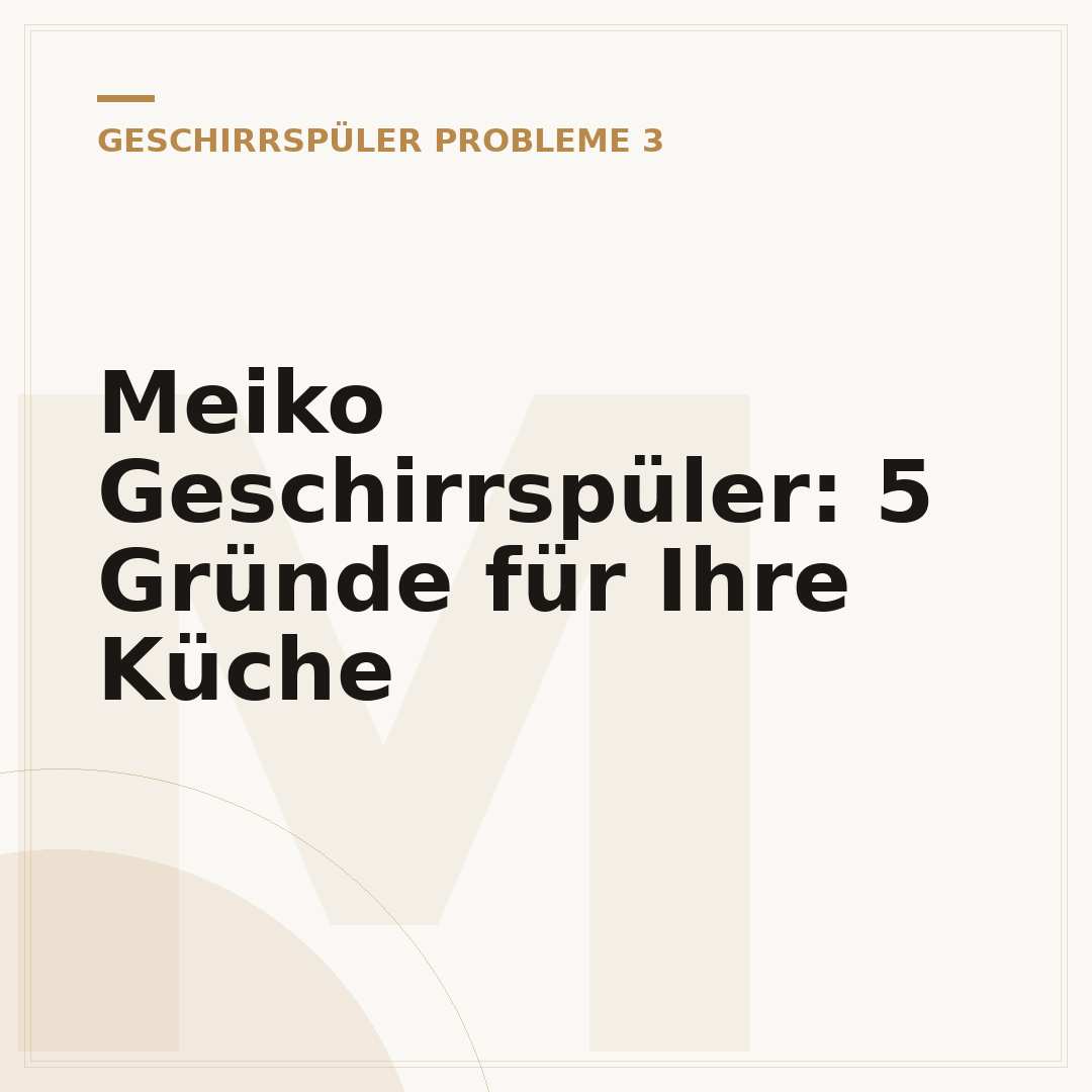 Meiko Geschirrspüler: 5 Gründe für Ihre Küche