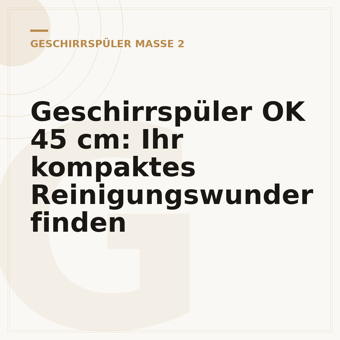 Geschirrspüler OK 45 cm: Ihr kompaktes Reinigungswunder finden