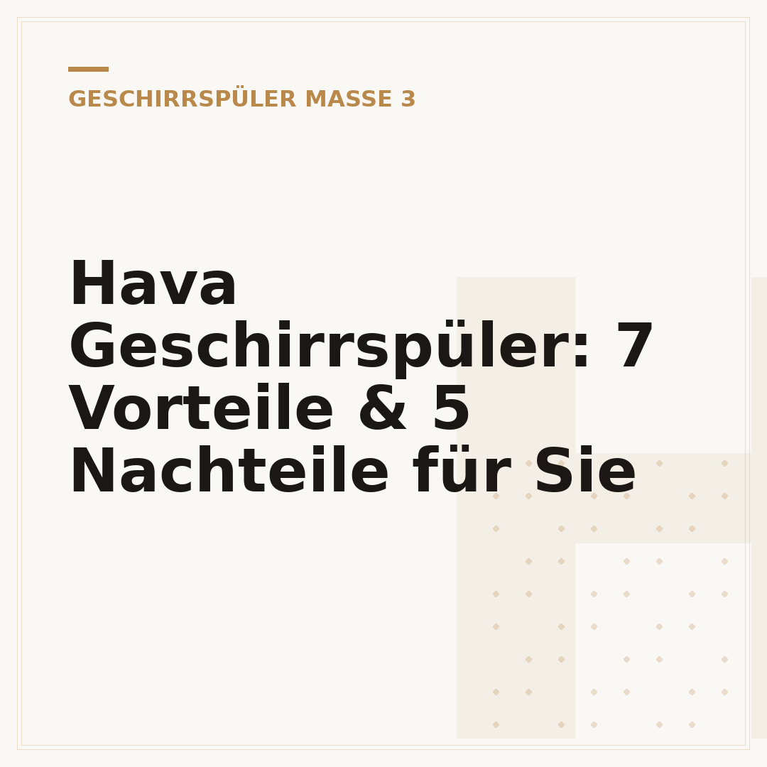 Hava Geschirrspüler: 7 Vorteile & 5 Nachteile für Sie