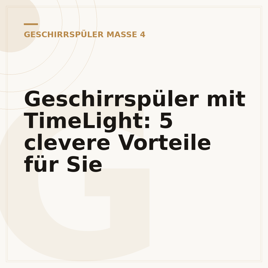 Geschirrspüler mit TimeLight: 5 clevere Vorteile für Sie