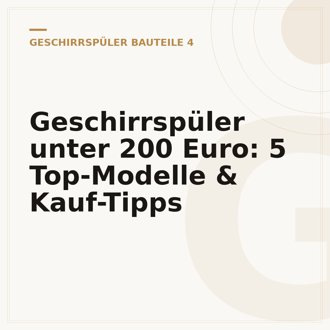 Geschirrspüler unter 200 Euro: 5 Top-Modelle & Kauf-Tipps
