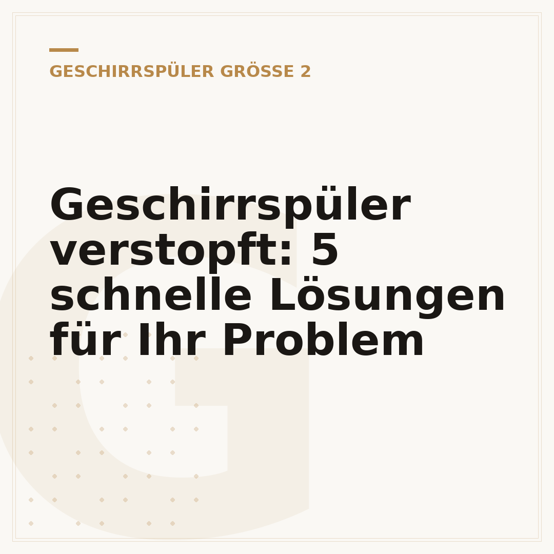 Geschirrspüler verstopft: 5 schnelle Lösungen für Ihr Problem