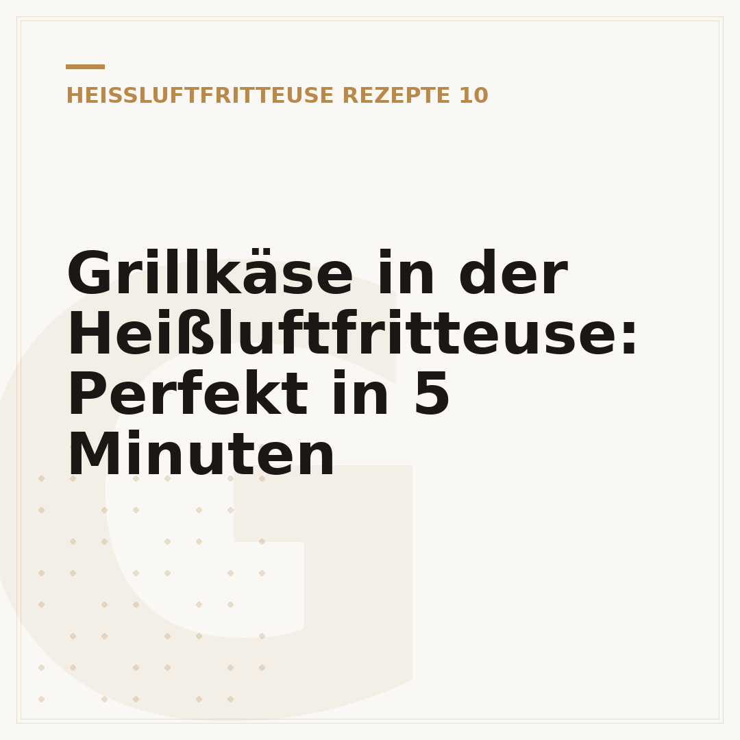 Grillkäse in der Heißluftfritteuse: Perfekt in 5 Minuten