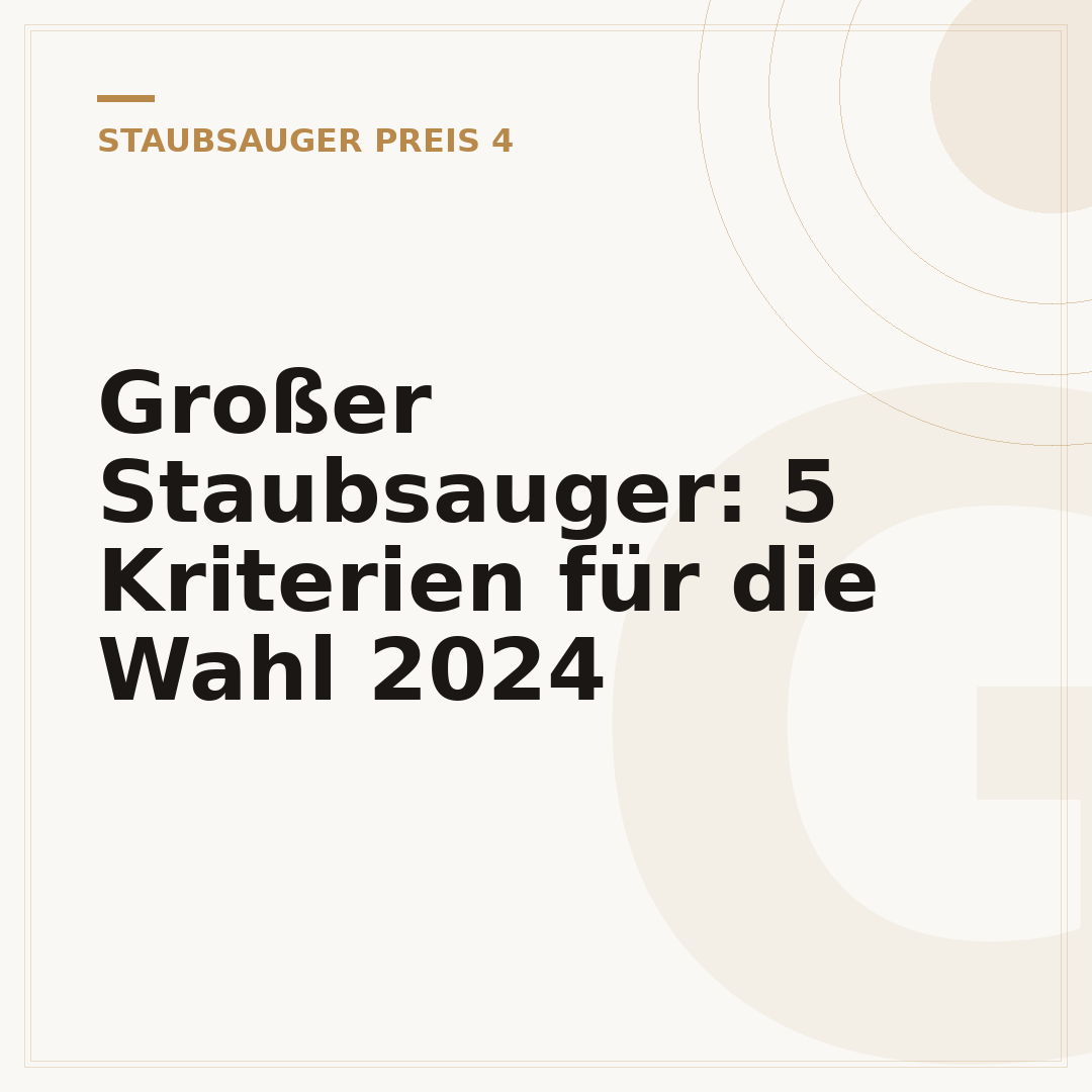 Großer Staubsauger: 5 Kriterien für die Wahl 2024