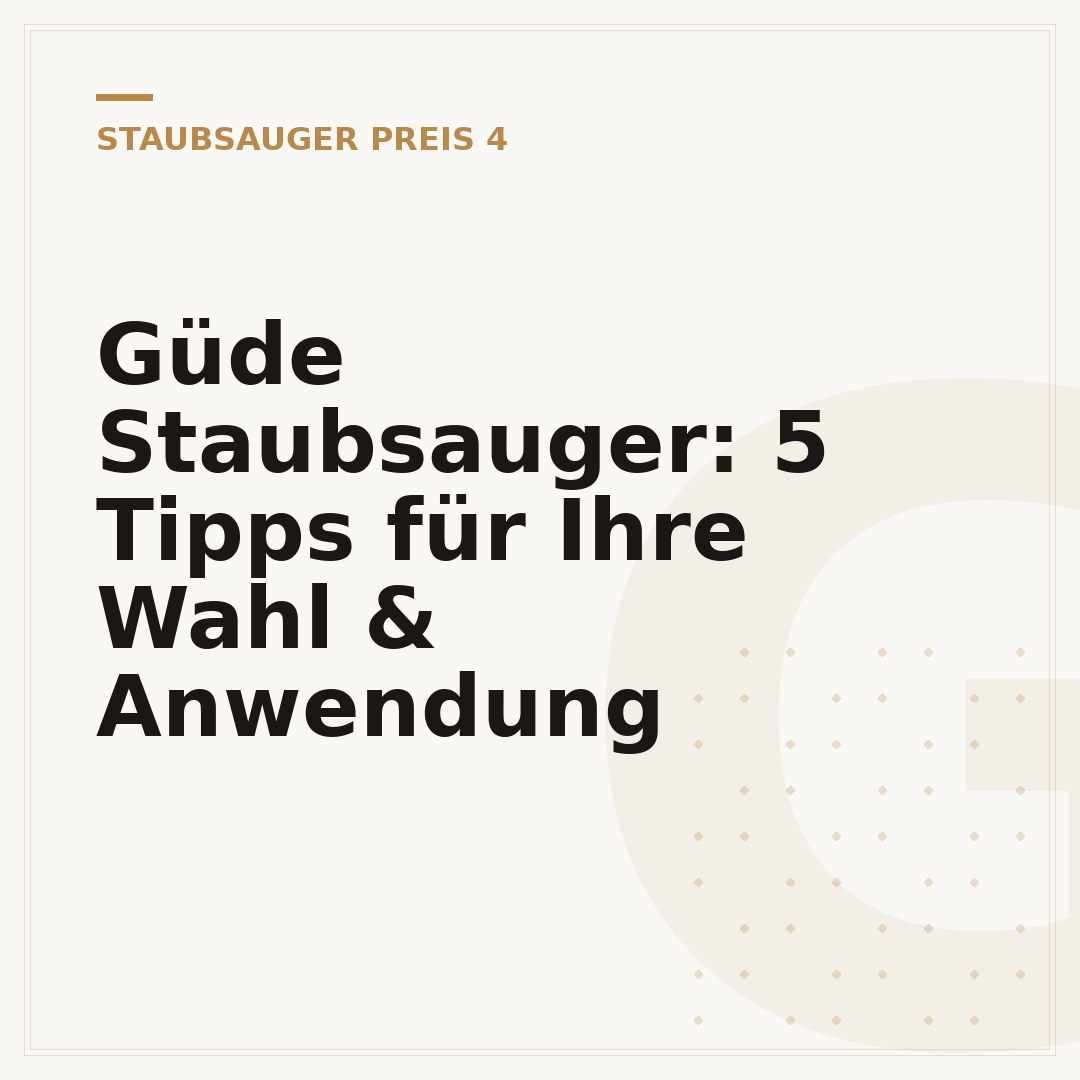 Güde Staubsauger: 5 Tipps für Ihre Wahl & Anwendung