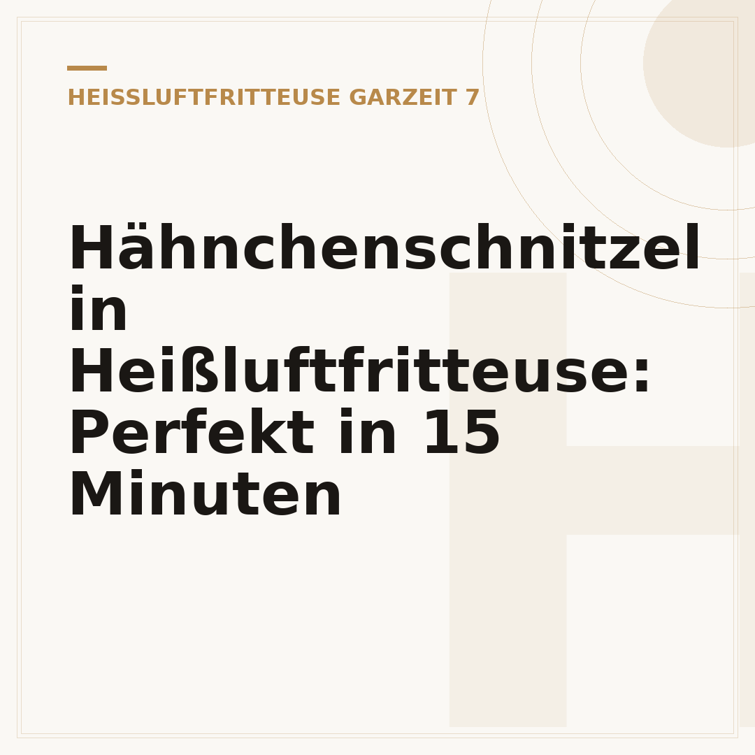 Hähnchenschnitzel in Heißluftfritteuse: Perfekt in 15 Minuten