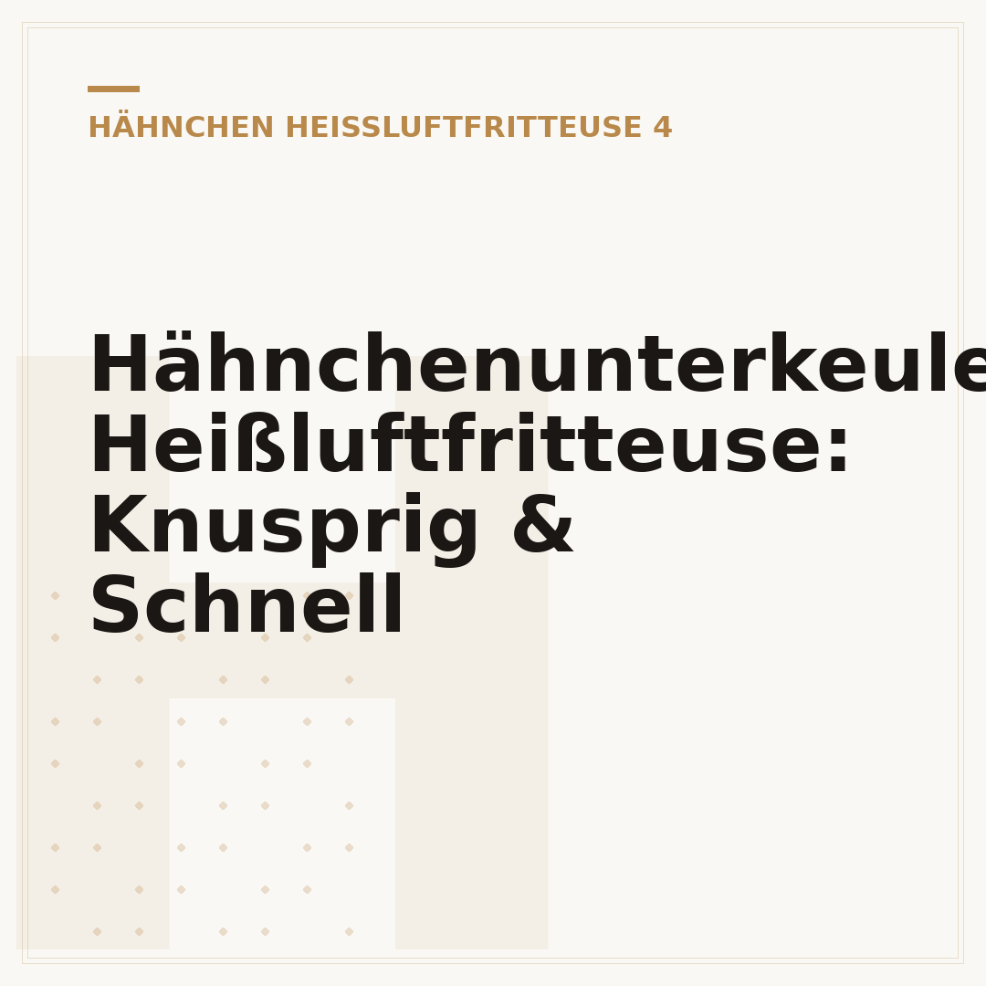 Hähnchenunterkeule Heißluftfritteuse: Knusprig & Schnell