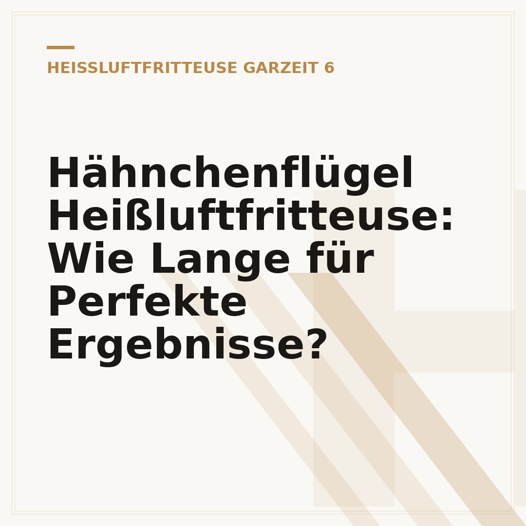 Hähnchenflügel Heißluftfritteuse: Wie Lange für Perfekte Ergebnisse?
