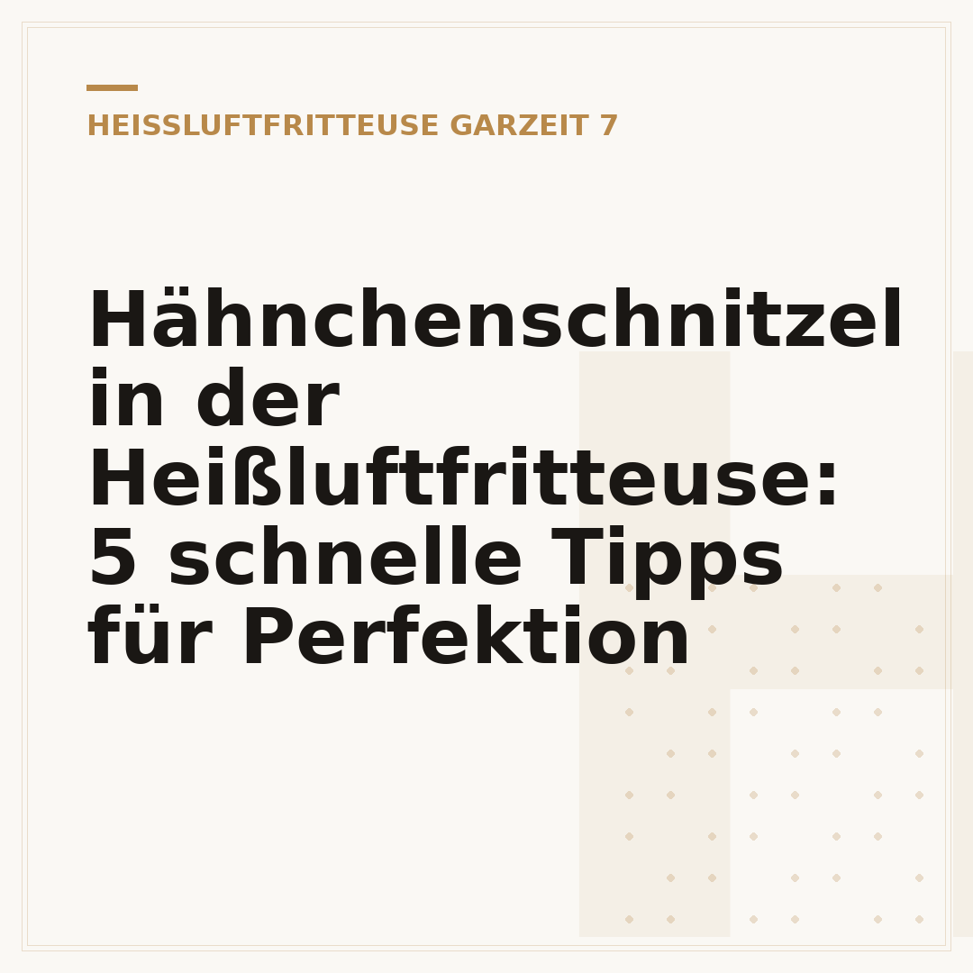Hähnchenschnitzel in der Heißluftfritteuse: 5 schnelle Tipps für Perfektion