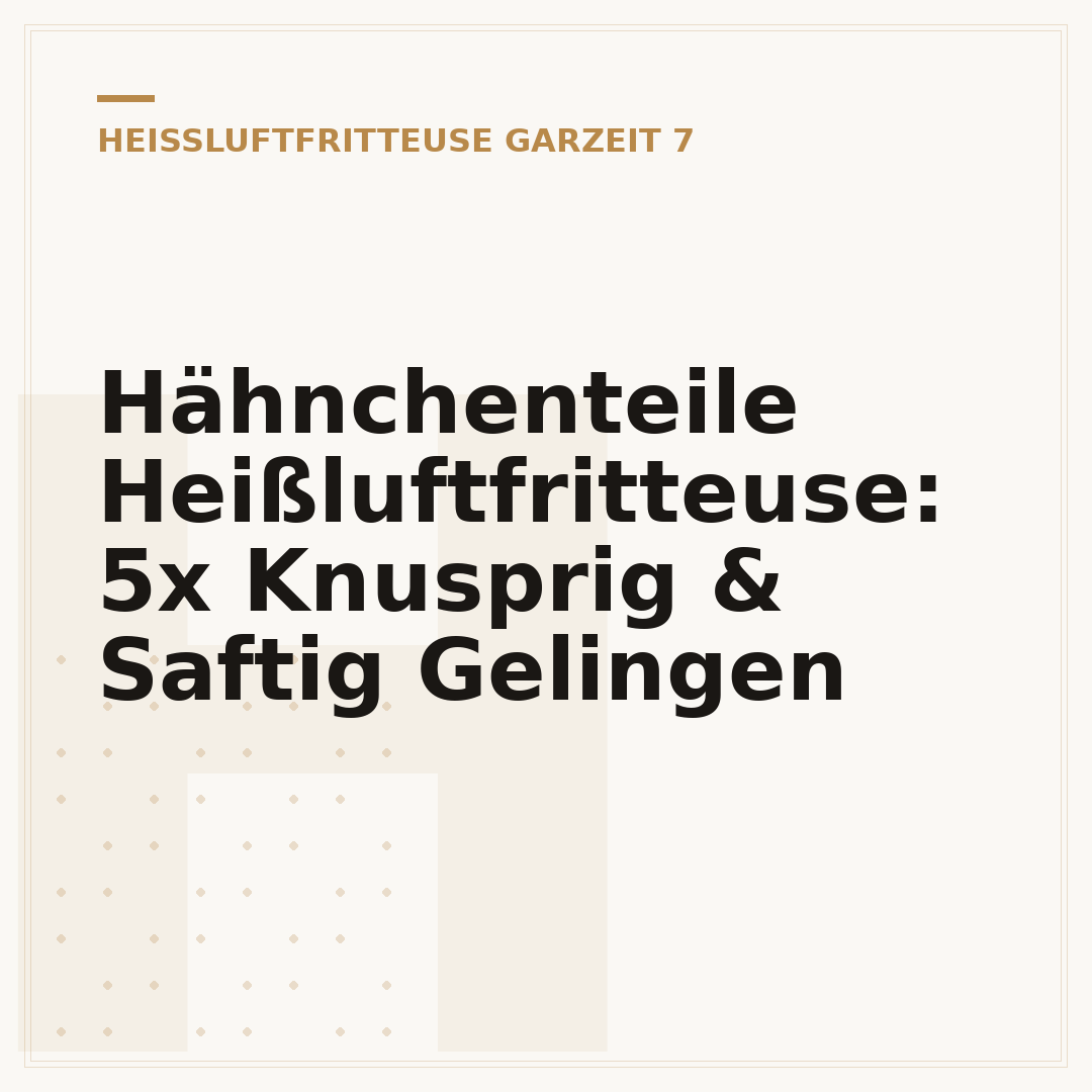 Hähnchenteile Heißluftfritteuse: 5x Knusprig & Saftig Gelingen