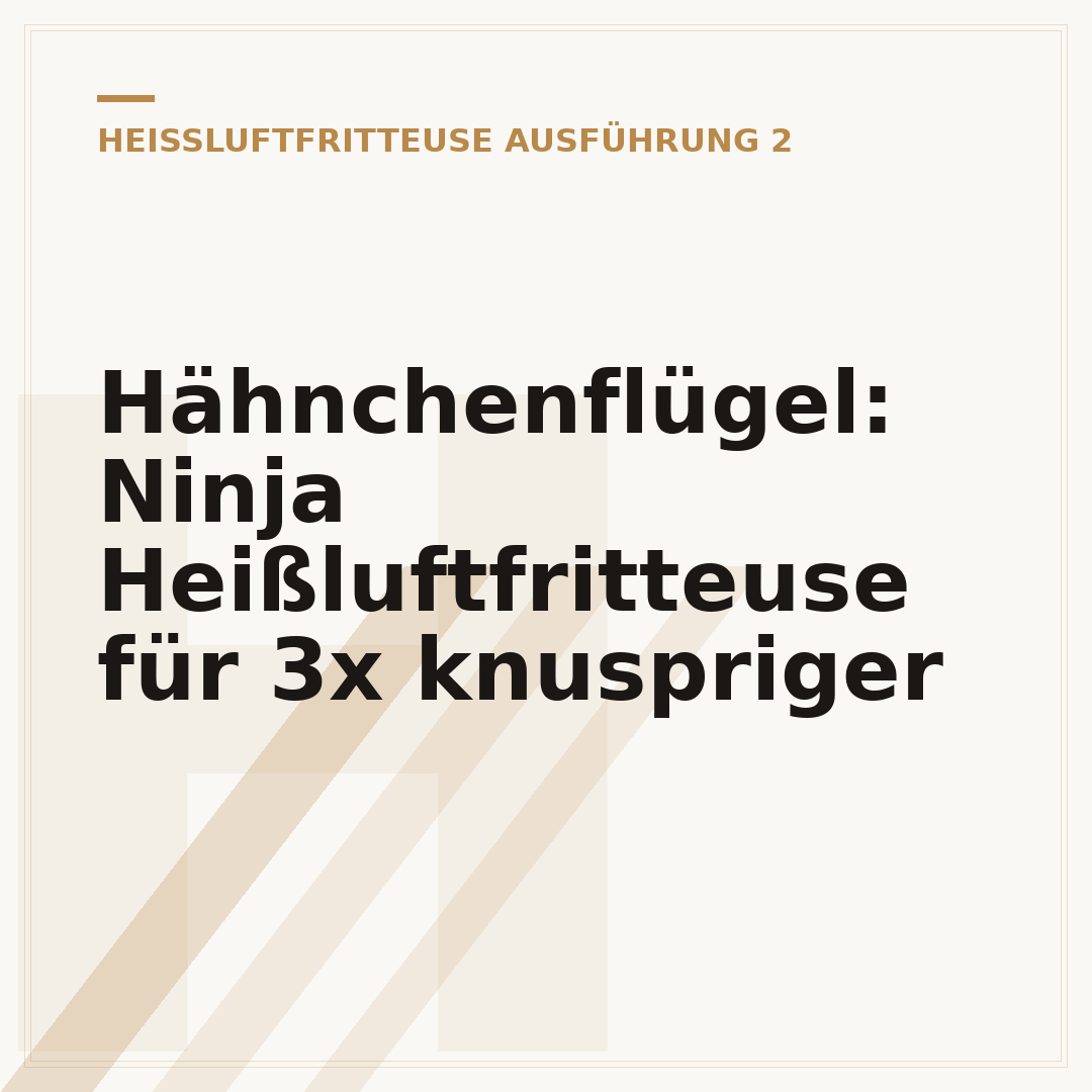Hähnchenflügel: Ninja Heißluftfritteuse für 3x knuspriger