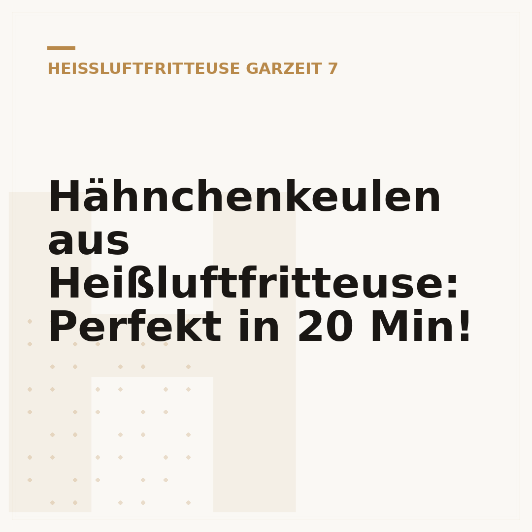 Hähnchenkeulen aus Heißluftfritteuse: Perfekt in 20 Min!