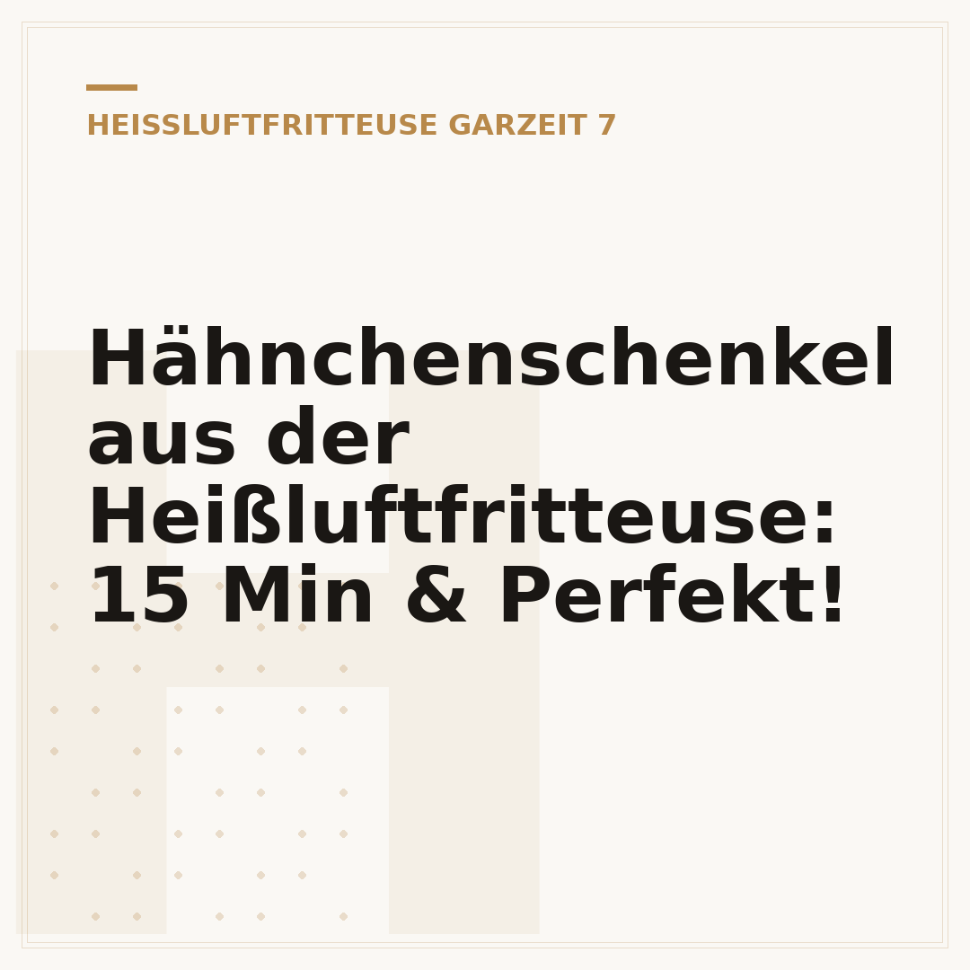Hähnchenschenkel aus der Heißluftfritteuse: 15 Min & Perfekt!