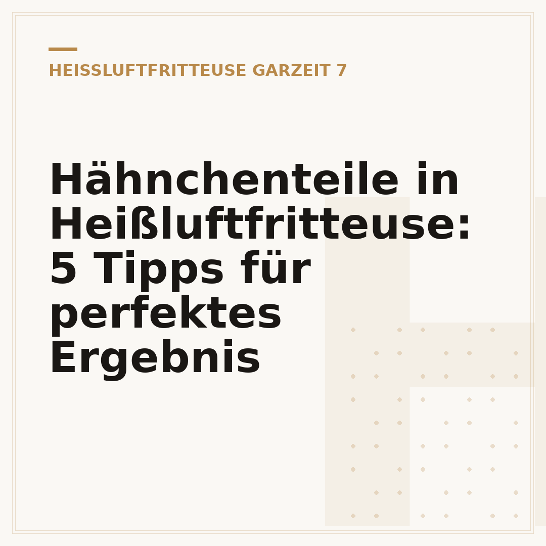 Hähnchenteile in Heißluftfritteuse: 5 Tipps für perfektes Ergebnis