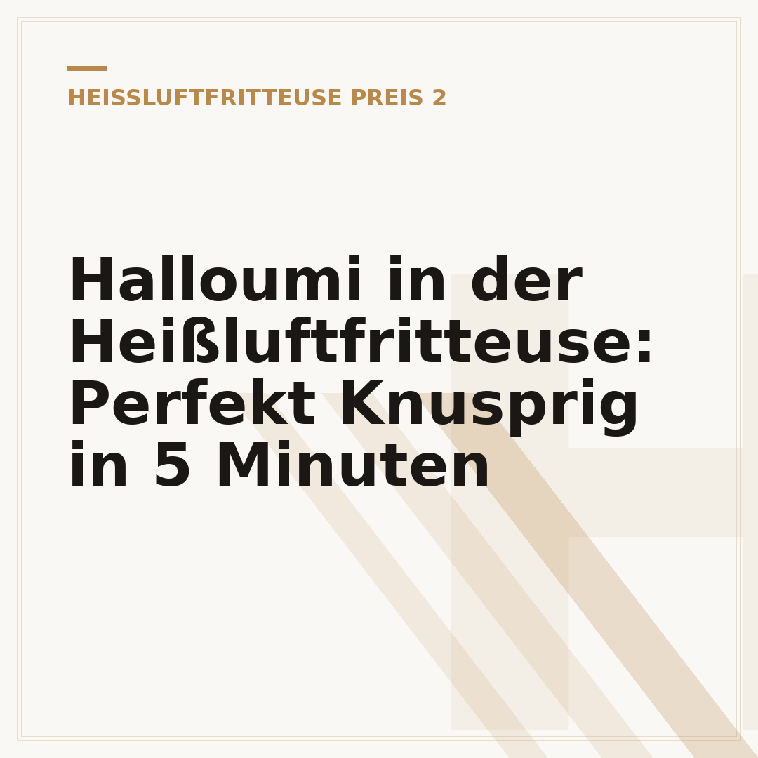 Halloumi in der Heißluftfritteuse: Perfekt Knusprig in 5 Minuten