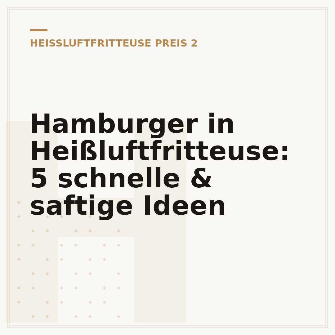 Hamburger in Heißluftfritteuse: 5 schnelle & saftige Ideen