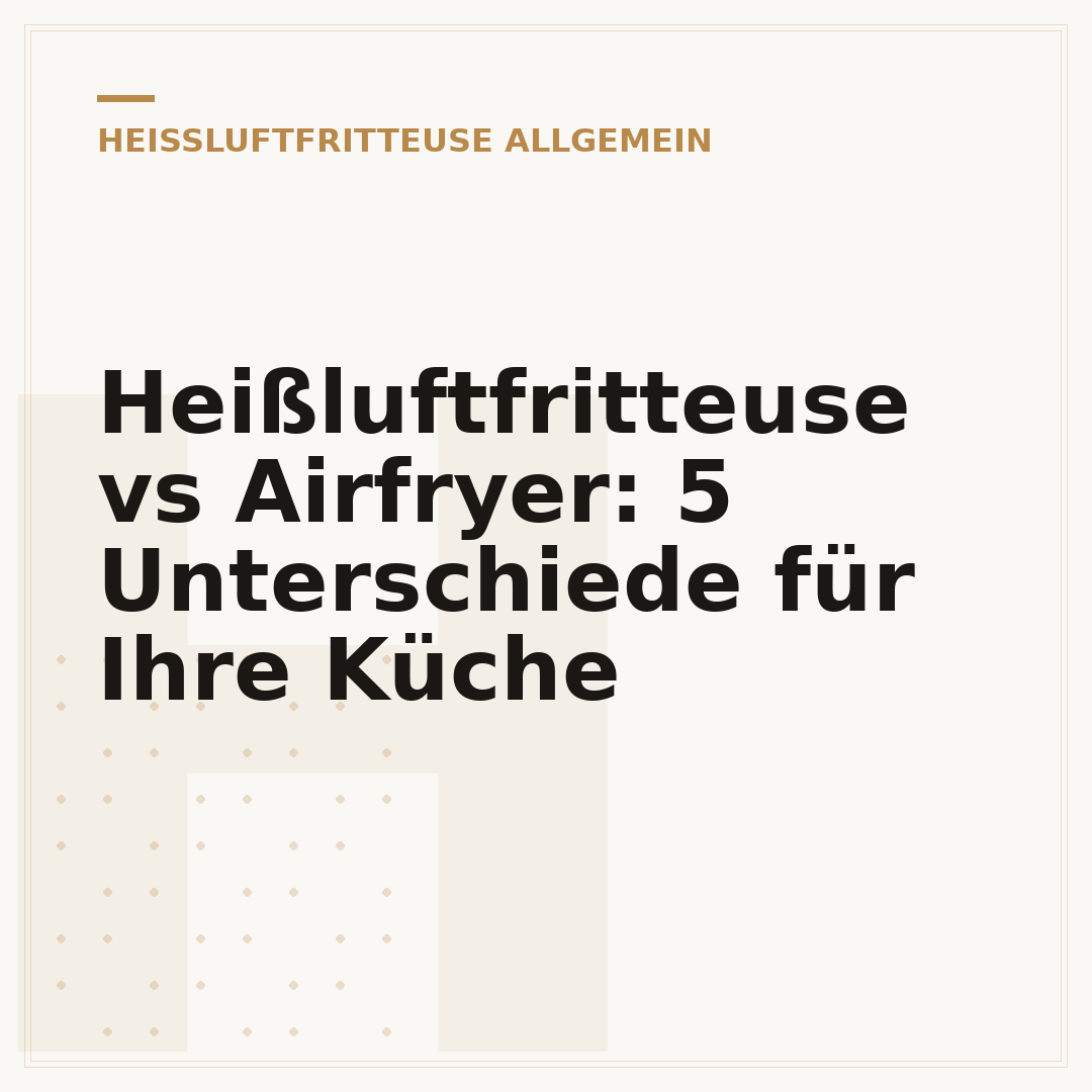 Heißluftfritteuse vs Airfryer: 5 Unterschiede für Ihre Küche