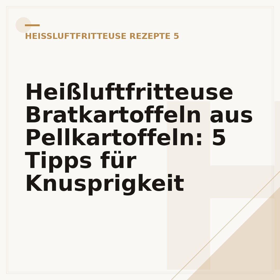 Heißluftfritteuse Bratkartoffeln aus Pellkartoffeln: 5 Tipps für Knusprigkeit