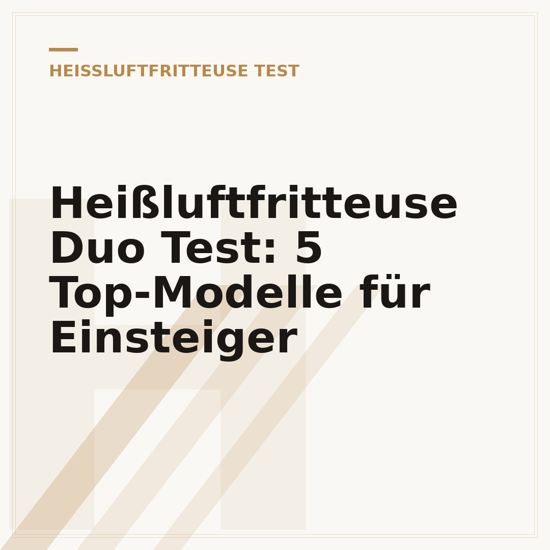 Heißluftfritteuse Duo Test: 5 Top-Modelle für Einsteiger