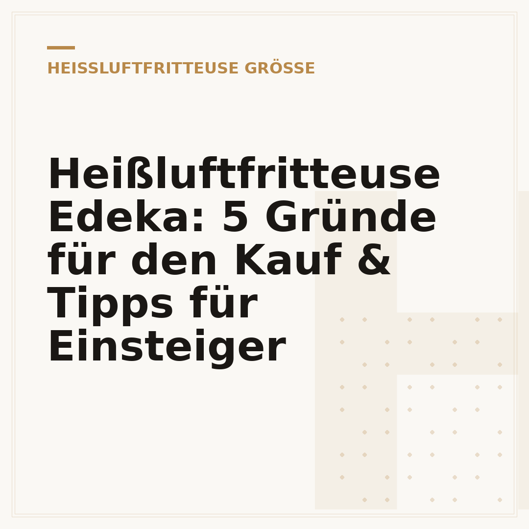 Heißluftfritteuse Edeka: 5 Gründe für den Kauf & Tipps für Einsteiger