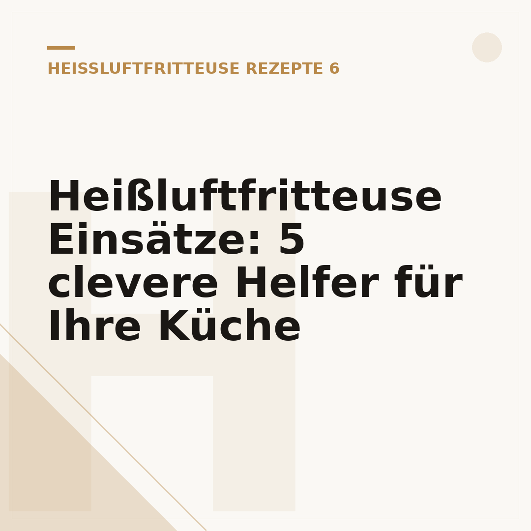 Heißluftfritteuse Einsätze: 5 clevere Helfer für Ihre Küche