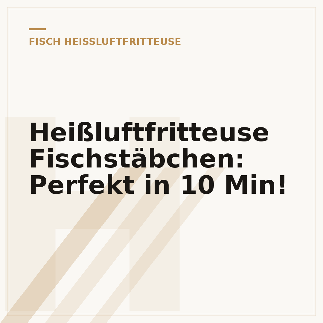 Heißluftfritteuse Fischstäbchen: Perfekt in 10 Min!