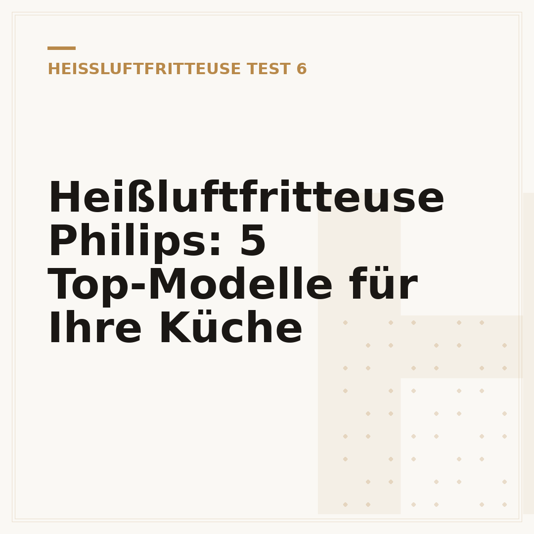 Heißluftfritteuse Philips: 5 Top-Modelle für Ihre Küche