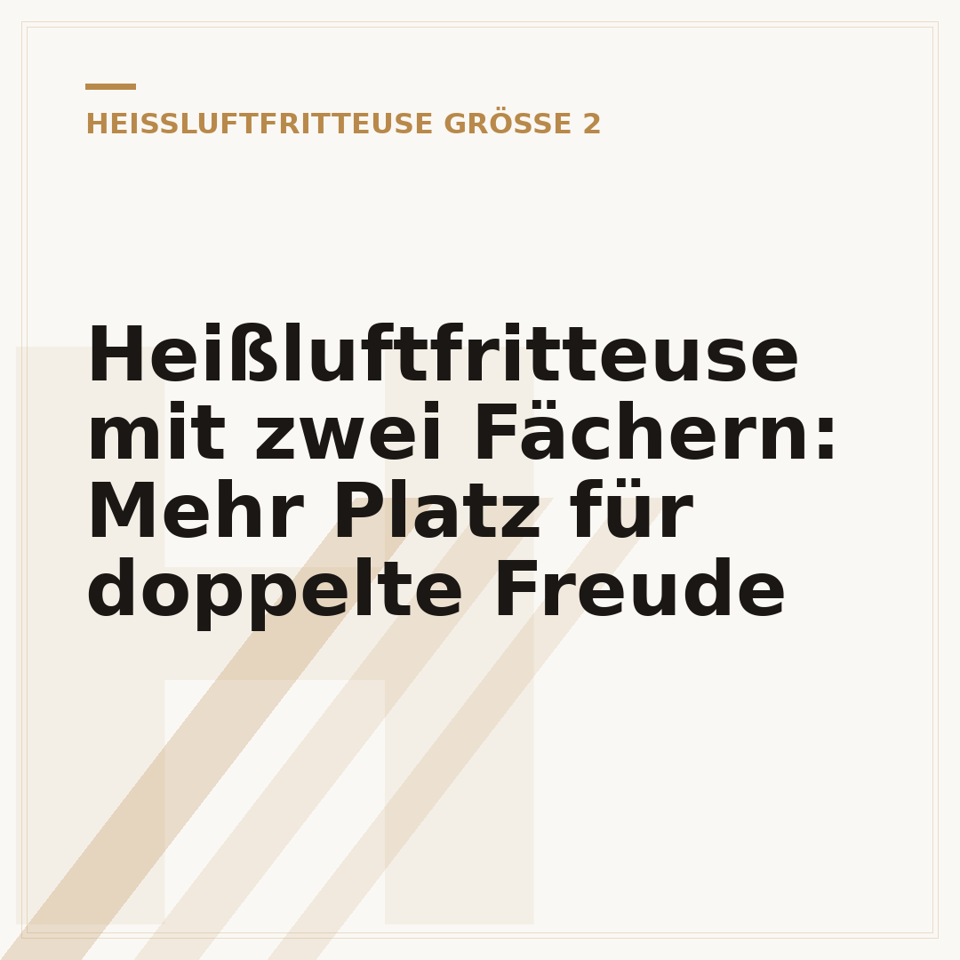 Heißluftfritteuse mit zwei Fächern: Mehr Platz für doppelte Freude