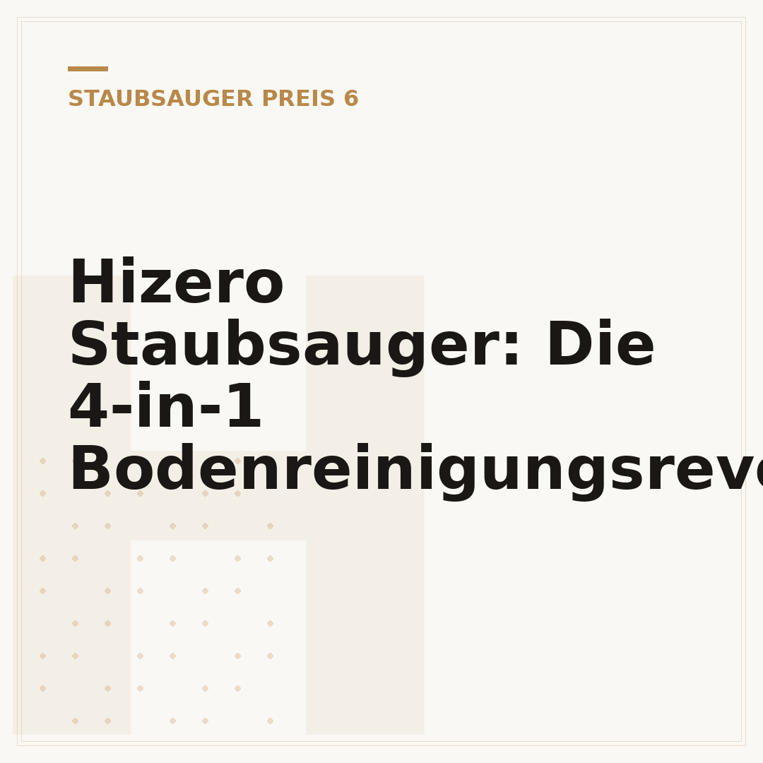 Hizero Staubsauger: Die 4-in-1 Bodenreinigungsrevolution