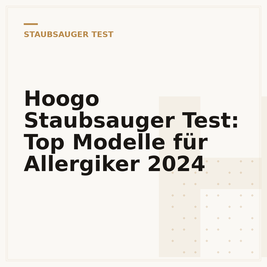 Hoogo Staubsauger Test: Top Modelle für Allergiker 2024