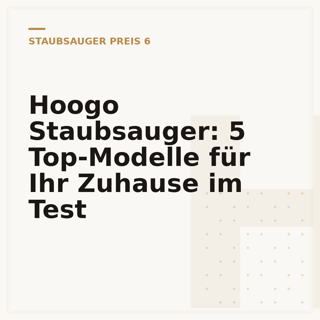 Hoogo Staubsauger: 5 Top-Modelle für Ihr Zuhause im Test