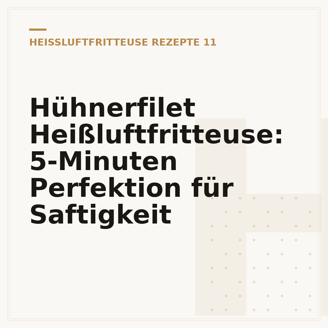Hühnerfilet Heißluftfritteuse: 5-Minuten Perfektion für Saftigkeit