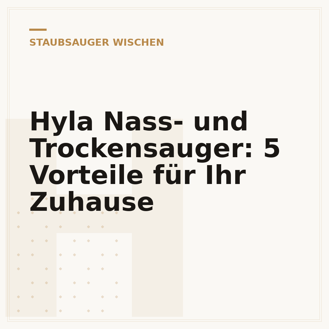 Hyla Nass- und Trockensauger: 5 Vorteile für Ihr Zuhause