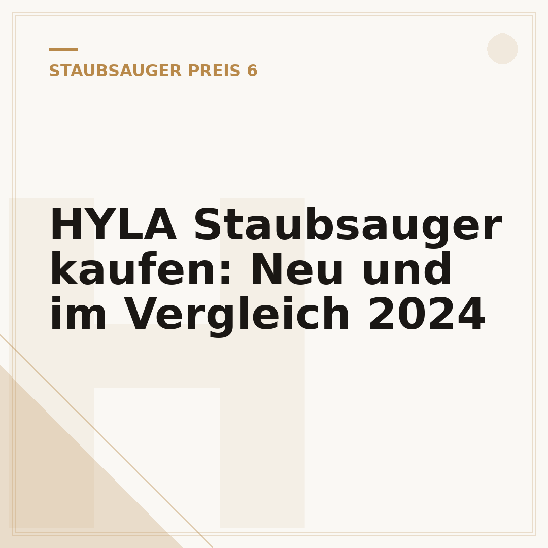 HYLA Staubsauger kaufen: Neu und im Vergleich 2024