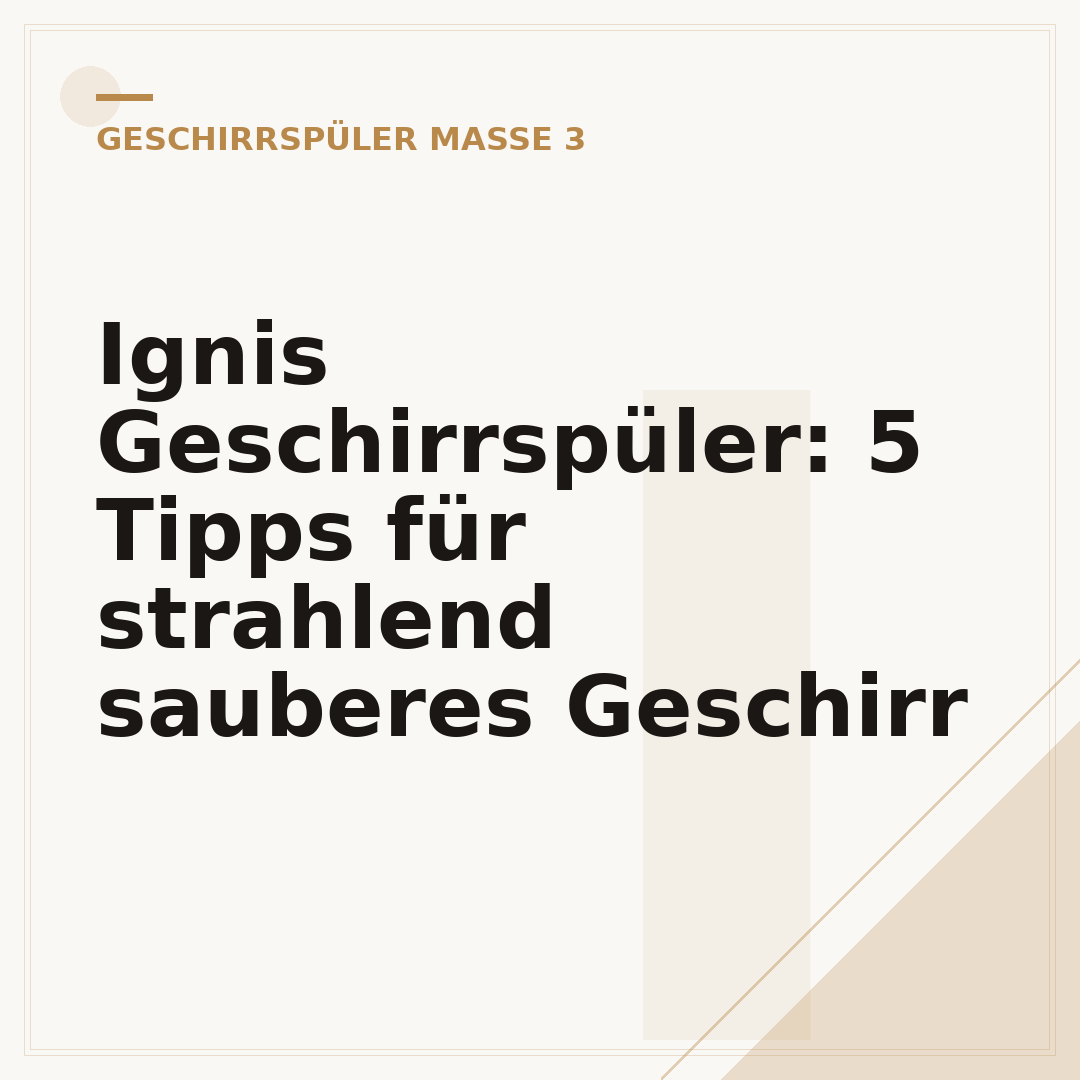 Ignis Geschirrspüler: 5 Tipps für strahlend sauberes Geschirr